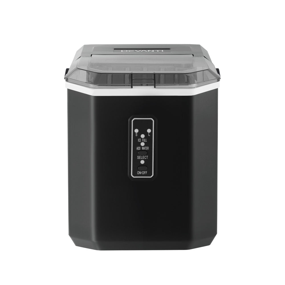 Devanti 12kg Ice Maker Machine 1.3L w/Scoop Holder Black