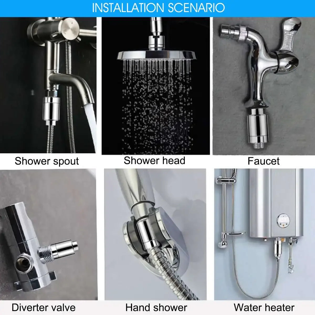 4 Layer Filtration Faucet Bath Water Purifier Dechlorination shower Front Filter Ceramic Activated Carbon For Kitchen Faucet Tap