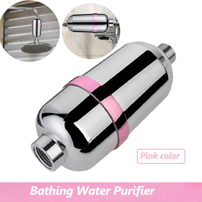 Bathroom Shower Head Filter Bathing Water Purifier Water Treatment Filtering Device Softener Impurities Removal for Home Hotel