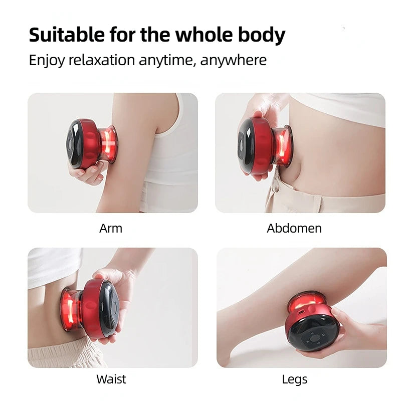 Back Neck Arm Massger Electric Cupping Massage Vacuum Suction Body Slimming Massager Negative Body Scraping Guasha Massage Tools